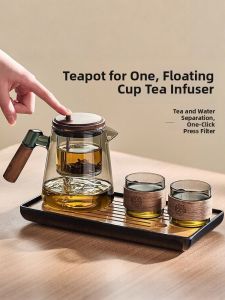 YIHUTEA | Heat-Resistant Glass Tea Infuser Personal Tea Set
