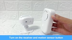 Chunhee Smart Welcome Doorbell with Motion Sensor & Receiver – Perfect for Shops Malls Homes & Gates Battery-Powered Convenience