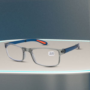 Classical Reading Glasses for Men Folding Eyeglasses Anti Blue Light Flexible Material for Comfortable Wearing Convenient Carry