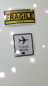Luggage Bag Stickers Travel No Delay Camera Passport Waterproof Decal