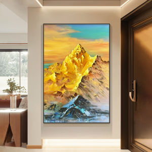Modern Minimalist Entrance Decorative Painting Corridor Hallway Dining Room Wall Art with Frame Metal Material Hanging Installation