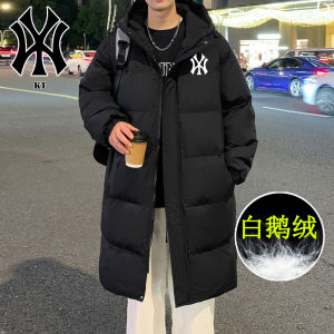 เสื้อแจ็คเก็ตขนเป็ดชาย ทรงยาวปานกลาง ขนเป็ดขนาดใหญ่ ฤดูใบไม้ร่วง/ฤดูหนาว 2025 ใหม่ อบอุ่น 3 ป้องกัน แจ็คเก็ตหนาไซส์ใหญ่ เสื้อคลุมกันหนาว