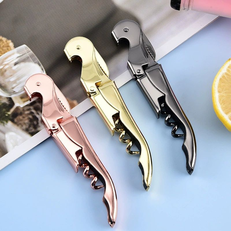 Professional Double-Hinged Waiter Corkscrew With Serrated Foil Knife, Thick Spiral & Neck For Effortless Wine Opening
_voghion.com