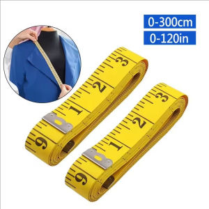 YESPERY 300cm 120 Inch Portable 3m Leather Ruler Soft PVC Tape Measure Height Scale Measuring Tool
