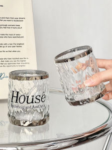 Cốc Thủy Tinh Bạc Mạ Điện Thiết Kế Sáng Tạo Cốc Uống Nước Cho Nữ Cốc Cà Phê Cao Cấp Phong Cách INS Thiết Kế Nhỏ Gọn