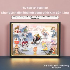 POP BRICKS | Hộp Hiển Thị Mach Speed Series cho Búp Bê Pop Mart Có Đèn LED