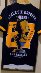 BLUE DISTRO / KAOS 87 SIMPSON PINK /  DISTRO TERBARU  PRIA WANITA TERLENGKAP / KAOS DISTRO COTTON