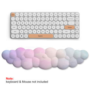 3pcs Keyboard Wrist Rest Pad Set Ergonomic Leaf Shape Mouse Pad With Non-Slip PU Base Pain Relief Memory Foam Mouse Wrist Rest