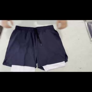 Quần Short Chạy Bộ Nam Nhanh Khô 2 Trong 1 Thoáng Khí Hai Lớp Tập Gym Thể Thao Bãi Biển Thể Dục Nhanh Khô Lưng Trung Bình Ôm Dáng Mùa Hè