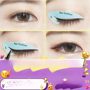 Beginner Friendly Eyeliner Sticker Makeup Template Tool Waterproof Any Skin Type Eye Shadow Guide for Easy Eye Makeup Application