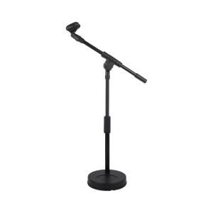 1pc Desktop Microphone Stand Adjustable Desk Microphone Stand with Base Boom Arm