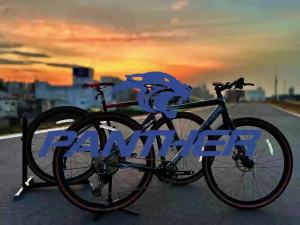 PANTHER HADES Gravel Bike 12-Speed SHIMANO | 700x40C Lightweight Aluminum Frame | Flat Bar Disc Brake Road Bike for Beginners