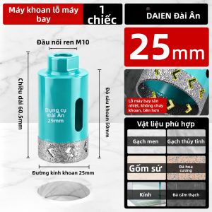 DAIENGONGJU | Công Cụ Khoan Đục Lỗ Đa Năng Cho Gạch Đá Cẩm Thạch Kính