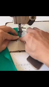 Corong Lipat Kain Mesin Jahit Lapisan Ganda Dengan Baut Corong Kelim Mesin Jahit High Speed