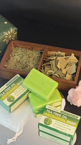 【BUY 1 TAKE 1】Loravey Relief Soap Bar Tea Tree Oil Soap Deep Cleaning Moisturizng Oil Control Soap