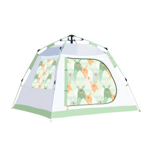 deer land | Automatic Instant Family Suitable For 3-4 People Camping Outdoor Tent