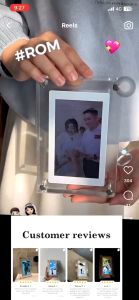 Digital Video Frame Acrylic Video Frame with Video Playback for Birthdays Weddings Holidays Share Memories at Weddings Birthdays & More