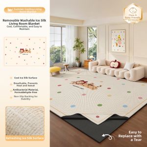 Non-slip Ice Silk Cooling Carpet