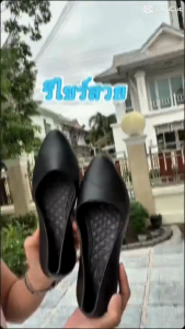 รองเท้าผู้หญิง รองเท้าหญิงแบบสวม รองเท้าสตรี รองเท้าหุ้มส้น เซฟตี้ สวมใส่สบายรุ่น3181#size36-41（แนะนำให้ซื้อเพิ่ม1เบอร์）