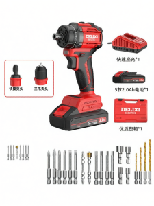 DELIXI Electric | Brushless Lithium Battery Powered Multi-Function Drill