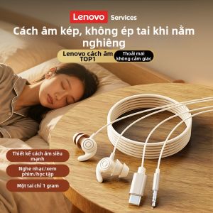 Lenovo | Sleep Friendly Noise Cancelling Headphones For Side Sleeping Ultra Lightweight
