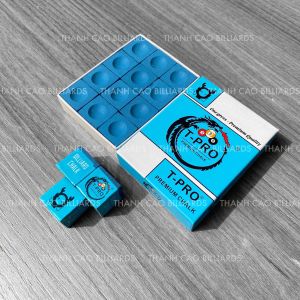 Hộp 12 Viên Lơ Bida T-Pro | Lơ Bi-a Chơi Bi-a Câu Lạc Bộ Màu Xanh/Vàng