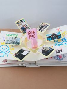 หนังสือ 3 มิติ ทำมือ ของขวัญวันเกิด ของขวัญสำหรับคู่รัก หนังสือเก็บภาพระลึก งานวันวาเลนไทน์ งานวันนักขัตติยศิลป์