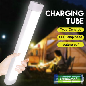 Bright 60W LED Tube Lamp Rechargeable 1800mAh Lights Camping Magnetic Portable Power Bank Night Light Outdoor Vehicle Hard Strip