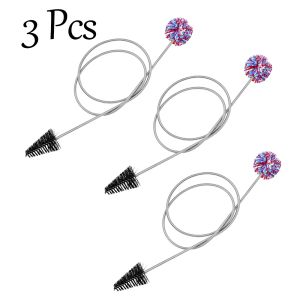 SLADE Saxophone Cleaning Rope Brush Stainless Steel Dual Nylon Brush+Cotton Thread Brush Saxophone Band Cleaning Tool Parts