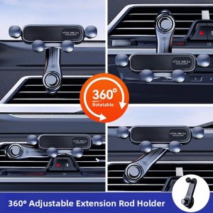MONLEYTA | German Quality Gravity Navigation Car Vent Mount Phone Holder Rotatable Adjustment Modern Style Automobile Air Vent Clip