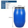 TENGYAGAO | Thùng Nhựa Chống Axit Kín Đầy Đủ 200L. 