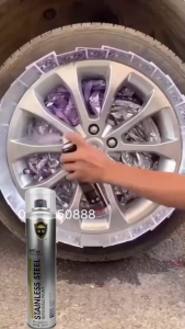 10ปีไม่มีสนิม สีพ่นล้อแม็ก 350 มล. สเปรย์พ่นสีโครเมียม สเปรย์พ่นสีรถยนต์ สเปรย์กันสนิม สเปรย์ป้องกันการกัดกร่อน