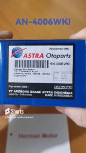 Kampas Rem Depan Brake Pad Akebono Original AN-4006WKI Toyota Avanza  Xenia 2004-2021 - Rush Terios konde 2008-2016  -Tarunan- Suzuki APV