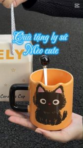 Quà Tặng Ly Sứ Mèo Cute Tiệm Quà An Yên Tặng Bạn Gái Tốt Nghiệp 8/3 14/2 20/10 Cốc Sứ Tặng Sếp