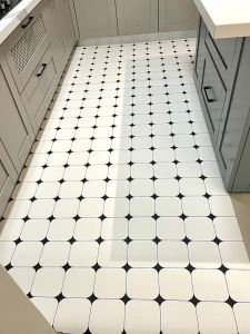 Kitchen Leather Floor Mat Full Coverage Customizable Slip Resistant Waterproof Easy to Clean Oil Proof PVC Entrance Mat