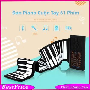 IRIN | 61 Phím Di Động Roll-Up Piano Silicon Có Thể Gập Lại Bàn Phím Mềm Đen/Trắng Nhạc Cụ Điện Tử Cho Trẻ Em Mới Bắt Đầu Quà Tặng