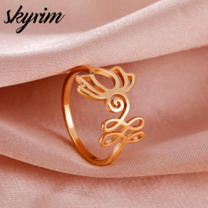 SKYRIM Stainless Steel Ring Fashion Simple Cross Womens Ring Corrosion Resistant Fashion Jewelry