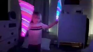 LYZRC New Flash Corrugated Tube Release and Decompression LED Water Pipe Pop Tube Decompression Luminescent Telescopic Tube Toy