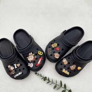 Cute Cartoon Crocs Jibbitz Charms Stitch Labubu Shoe Buckles Detachable Shoe Decorative for Crocs