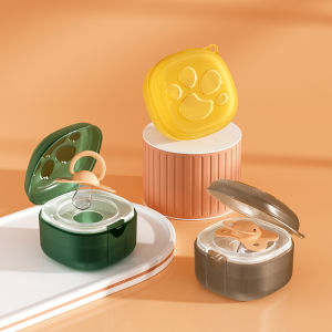 Pacifier Storage Box Baby Clothing Teether Baby Small Mushroom Go out Drop-Preventing Chain Bite Dustproof Box Sterilizable
