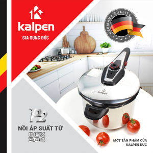 Nồi áp suất Inox 304 đáy từ 5 lớp cao cấp Kalpen P2 dung tích 6L 22cm - Hàng chính hãng - Bảo hành 5 năm
