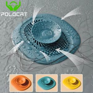 Polocat Hair Stopper Shower Floor Trap Sink Strainer Bathroom Sink Anti-blocking Filter Hair Catcher