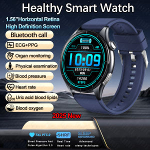2025 New Health Analysis ECG+PPG Smart Watch Body Fat Uric Acid Blood Pressure Heart Rate Tracker NFC Smartwatch For Android IOS