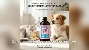 Buy 2and get 1freePet Collagen Peptide Liquid Drops With Dog Cat Daily Healthy Coat & Skin Support60ml