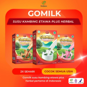 [BISA COD + GARANSI + BERHADIAH] GOMILK SUSU ETAWA PLUS HERBAL DAUN KELOR Untuk Mengatasi Batuk Pada Anak