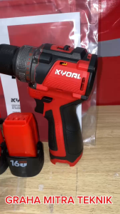KYOAL Mesin Bor 2 Baterai Cordless Drill Brushless Mesin Bor Cas 16volt Multifungsi  KY-1601