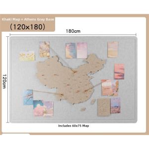 FENGHONGTAO | Travel Memory Display Felt Photo Wall Cork Board