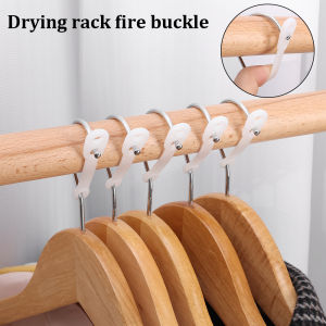 1/5pcs Silicone Outdoor Windproof Clothes Rack with Non-slip Buckle Reusable Clothes Rail Fixing Hook