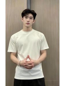 ZHUOCAN | Deconstructed Shoulder Pure Cotton T-Shirt