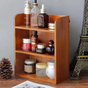 Giá Để Đồ Bằng Gỗ Zakka Retro Để Bàn Giá Để Đồ Đa Năng Giá Để Đồ Bằng Gỗ Nguyên Khối Nhiều Lớp Giá Để Đồ Nước Hoa Giá Để Đồ Trang Trí